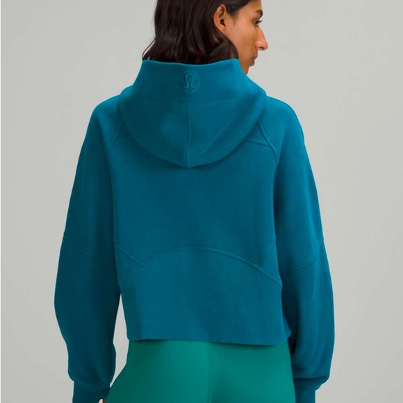 lululemon oversized half zip hoodie dark turquoise - Picture 2 of 3